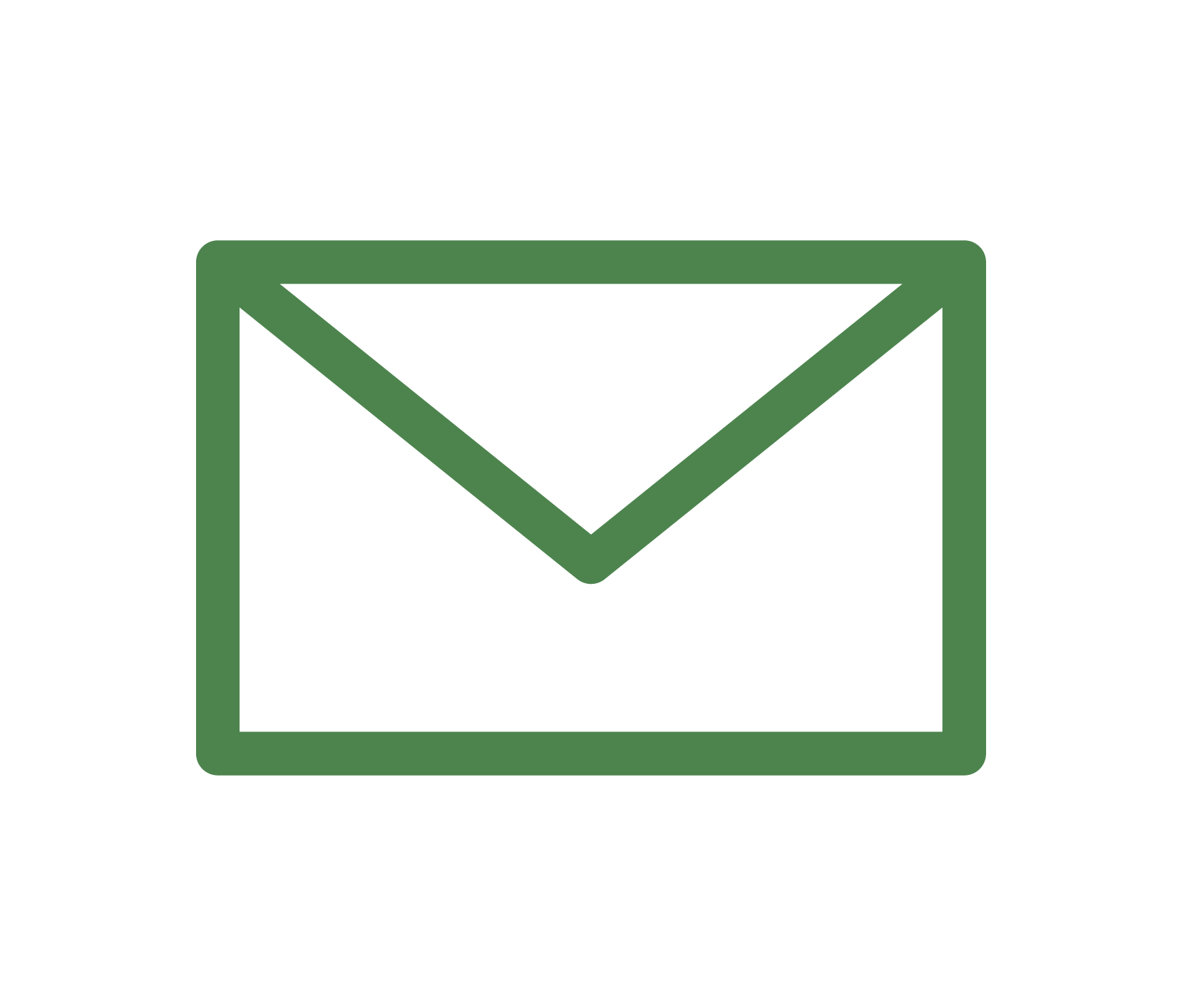 Icon of an envelope representing email